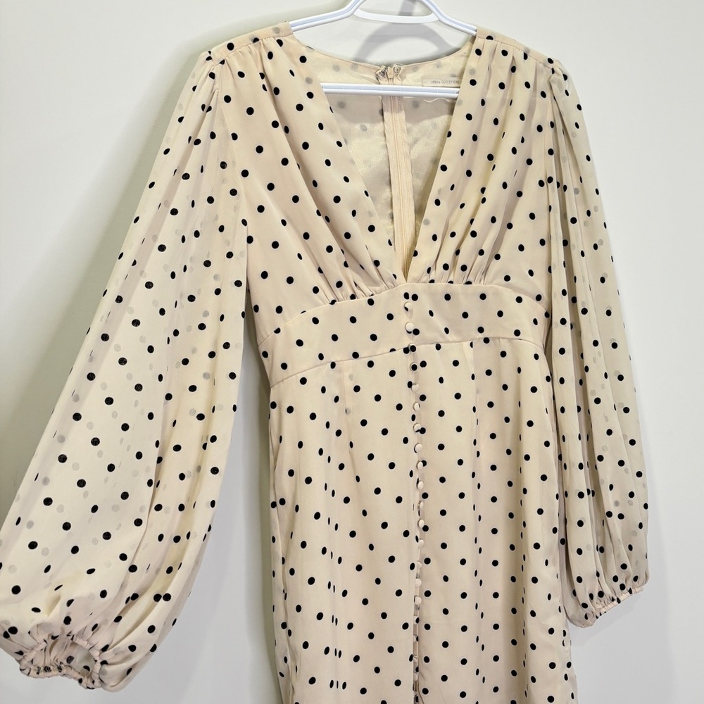 Urban Outfitters Polka Dot Long Sleeve Dress - Picture 4 of 13